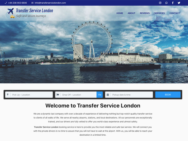 Transfer Service London project